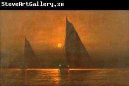 unknow artist C.S. Dorion sailing at dusk